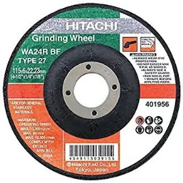 Hitachi 701070A 7 Inch Grinding Wheel, Black (10 Pieces)