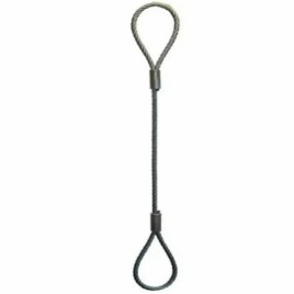 Hook Wire Rope Slings, Capacity: 60 Kg