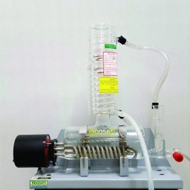 HORIZONTAL GLASS DISTILLATION SINGLE UNIT, Model Name/Number: AB-40, Capacity: 1.5 Liter