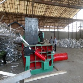 Horizontal Triple Action Hydraulic Bailing Press Machine