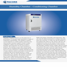 Humidity Test Chamber