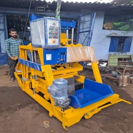 Hydraulic Pressure Concrete Blocks Making Machine, Automation Grade: Semi Automatic