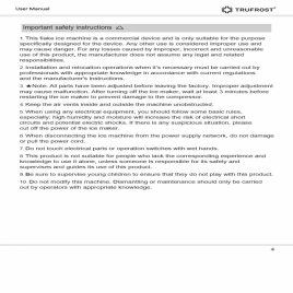 Ice Flaker excl. storage bin (300 kgs /24 hrs.)