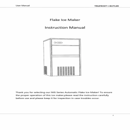 Ice Flaker with self contained bin (20 kgs /24 hrs.)