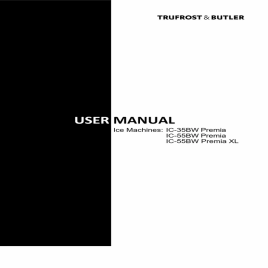 Ice Machine with self contained bin, Model Name/Number: Ic 55Bw Premia Xl, 50