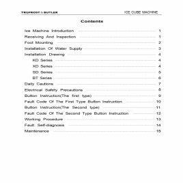 Ice Machine with self contained bin (95kgs/24hrs), 98