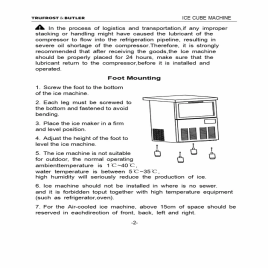 Ice Machine with self contained bin (95kgs/24hrs), 98