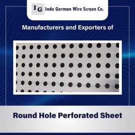 Indo German Round Hole Perforated Sheet, For Industrial