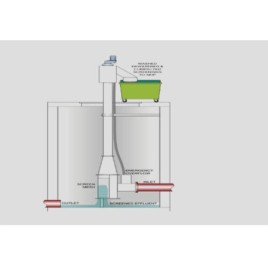 Industrial Effluent Filteration Vertical Screw Screen, For Wastewater Treatment, 500 m3/hour