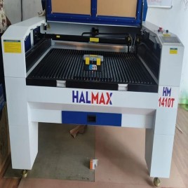 Industrial Water Chiller Co2 Laser Cutting Machine Double Head HM - 1410 -130 W, Compressor