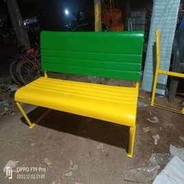 Iron 3 Seater VIP FRP Outdoor Benches, With Backrest