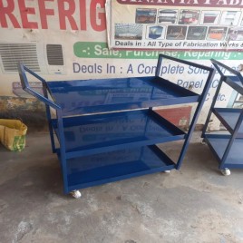 Iron Metal Trolley For Delivery, For Hospital