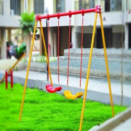 Iron Modern Children Outdoor Swing, 2 Seater