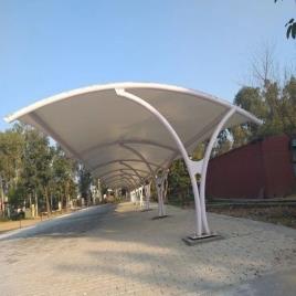 Iron Parking Shed Fabrication