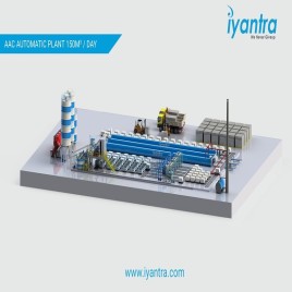 IYANTRA Automatic AAC Block Manufacturing Plant AFM 150 (Expandable up to 200 M3 )