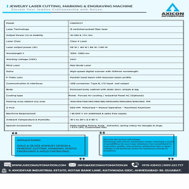 Jewellery Laser Cutting Machine, 50 W