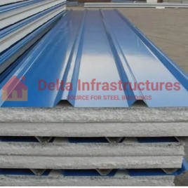 Jindal Puf Insulated Sandwich Roof Panel, Thickness (in mm): 80 mm