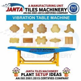 JTM Stainless Steel Vibro Table Paver Block Machine, Model Name/Number: JTM/06, Capacity: 3000