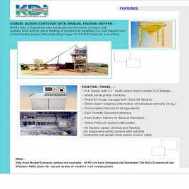 KDI Fully Automatic Inline Concrete Batching Plant, Model Name/Number: RMC-20
