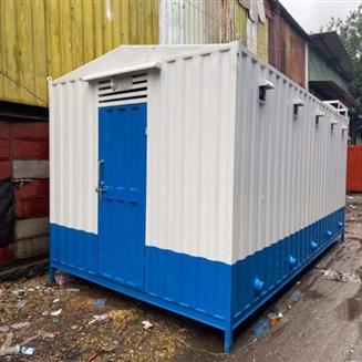 Rectangular MS PORTABLE TOILET CABIN, For Office