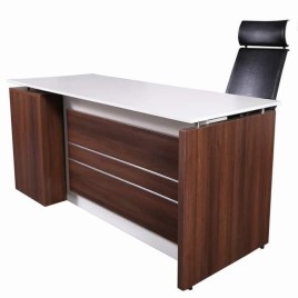 L Shape Director Table, With Storage