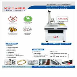 Lamp Laser Marking Machine, For Metal And Nonmetals, 0.1 mm To 1mm