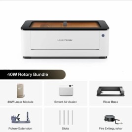 LaserPecker LX2 40 W Rotary Bundle- The All-in-One Laser Cutter