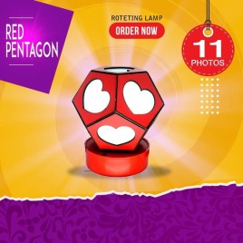 Led Mdf Rotating Photo Lamp