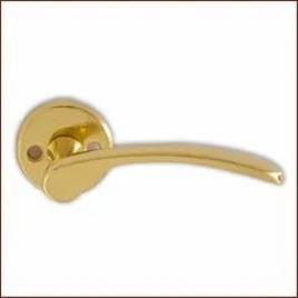 Lever Handle Round Rose Face Fixing 2”