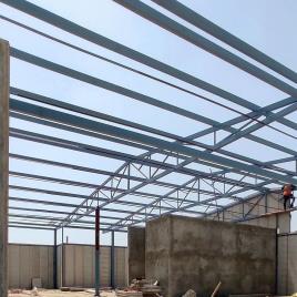 Light Gauge Steel Construction PUF PANEL Poultry Farm Shed Services