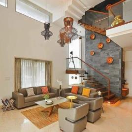 Living Room Interior Design Services Work Provided Wood Work & Furniture