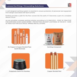 MAINTENANCE FREE CHEMICAL EARTHING SYSTEM