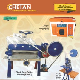 Manual Single Phase Chetan Brand Notebook Making Machines Basic 1