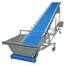 Manual Stainless Steel Inclined Conveyors, Capacity: 1-50 kg per feet