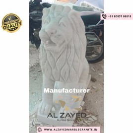 Marble Lion Sculpture