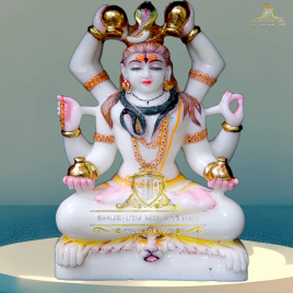 Marble Mahamrityunjaya Statue