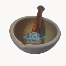 Marble PESTLE & MORTAR (Porcelain) Dia6""
