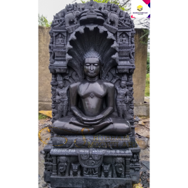 Marble Plain Digamber Jain Parshwanath Statue
