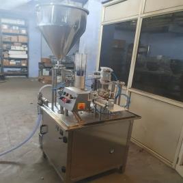 Mate Stainless Steel Automatic Curd Cup Filling Machine in Uganda, Capacity: 1000 cups/hour, 5 Kw