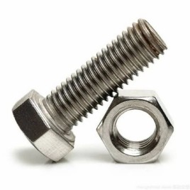Material: Carbon Steel Hastelloy C276 Nut Bolt, Size: 25mm