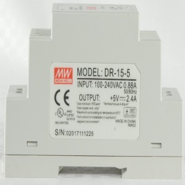 Mean Well DR15 5 Single Output DIN Rail Switching Power Supply