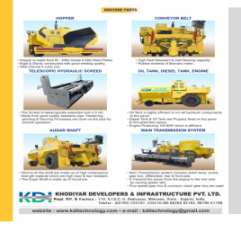 Mechanical Asphalt Paver Finisher Machine, Automation Grade: Manual