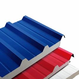 MERIT INFRA Color Coated Puf Roofing Sheets, For Wall, Thickness: 30-60 mm