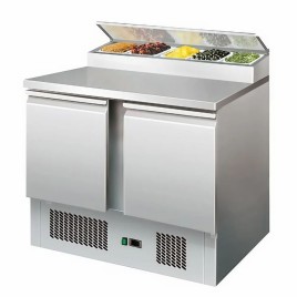Metal Rectangular Pizza Makeline Counter, For RESTAURANT