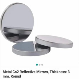 Metal Reflector Mirror 25 Mm For Co2 Laser Cutting Machine, Round