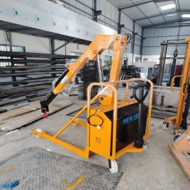 MHE MOVERS Battery Operated Hydraulic Floor Crane, 1 Ton