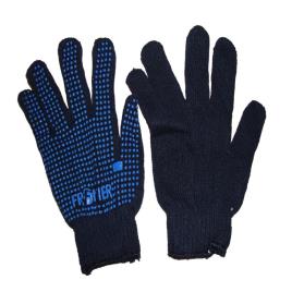 Midas Blue Dotted Cotton Gloves, 60g, Size: Various