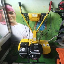 Mild Steel 24 Rotary Hoe Power Tiller, Total Width: 4 Feet