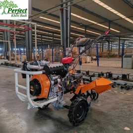 Mild Steel 36 Blade 12 Hp Kama Power Tiller Back Rotary, Total Width: 4 Feet