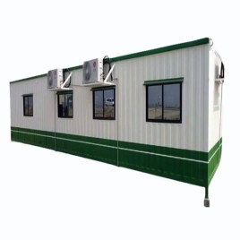 Mild Steel 40 Feet Four Window MS Porta Cabin, For Office